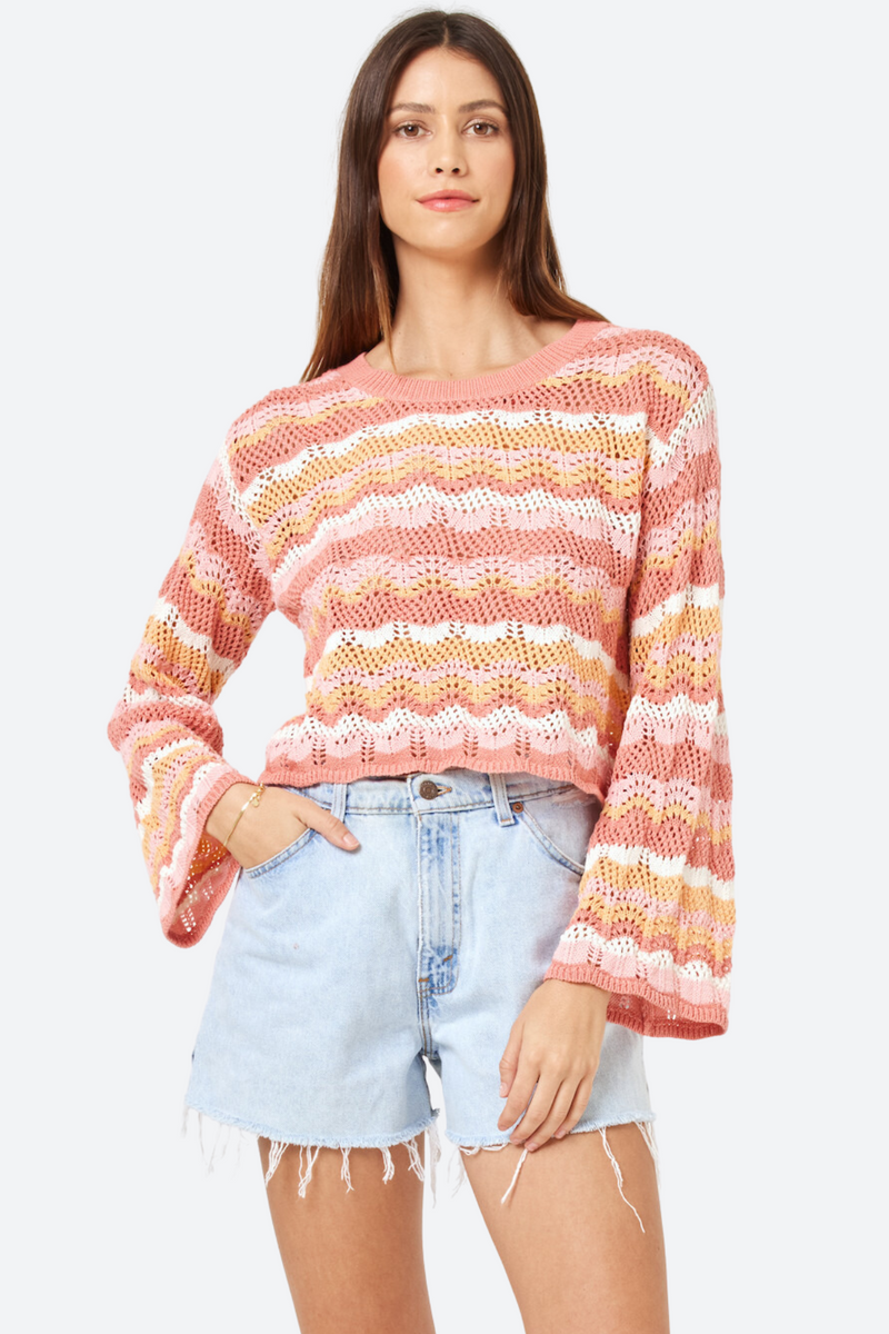 L*Space Sun Ray Sweater in Bahama Bound Stripe