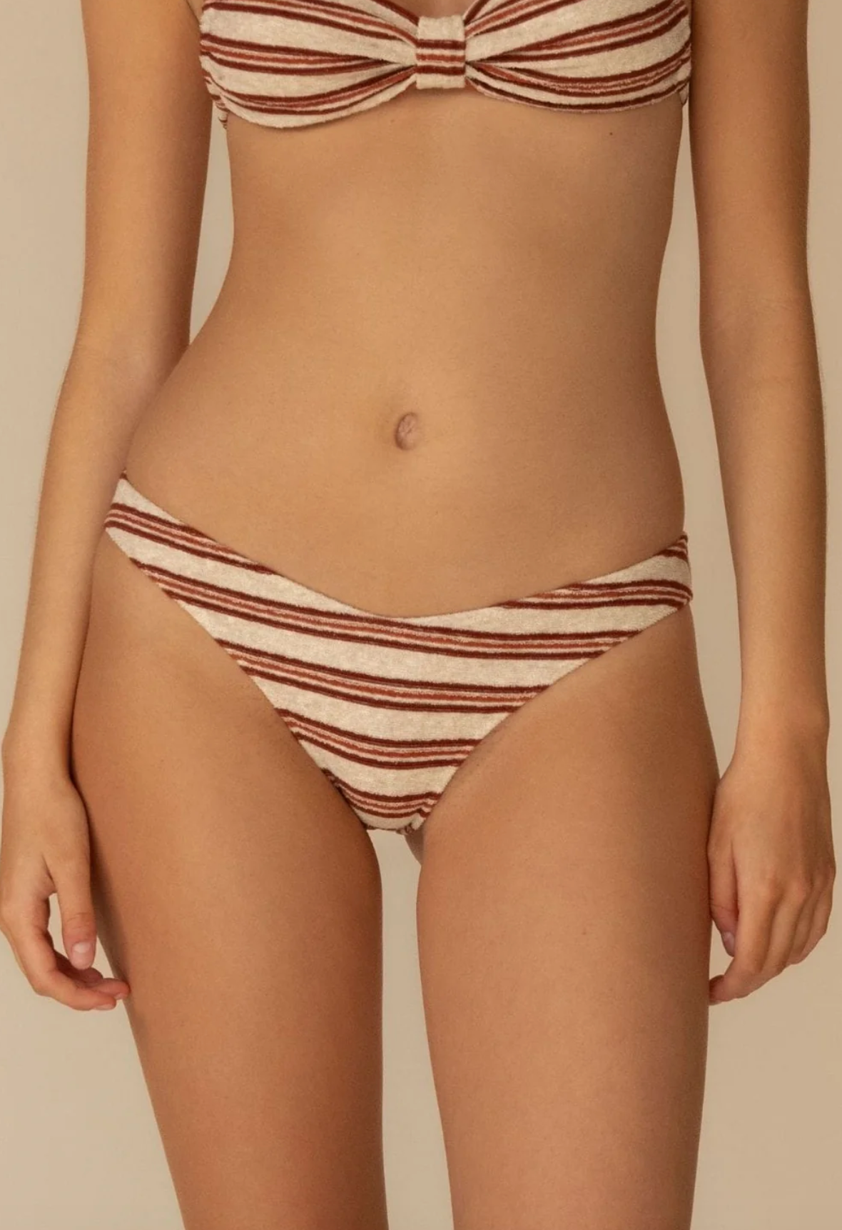Montce Joan Stripe Lulu (Zig-Zag Stitch) Bikini Bottom