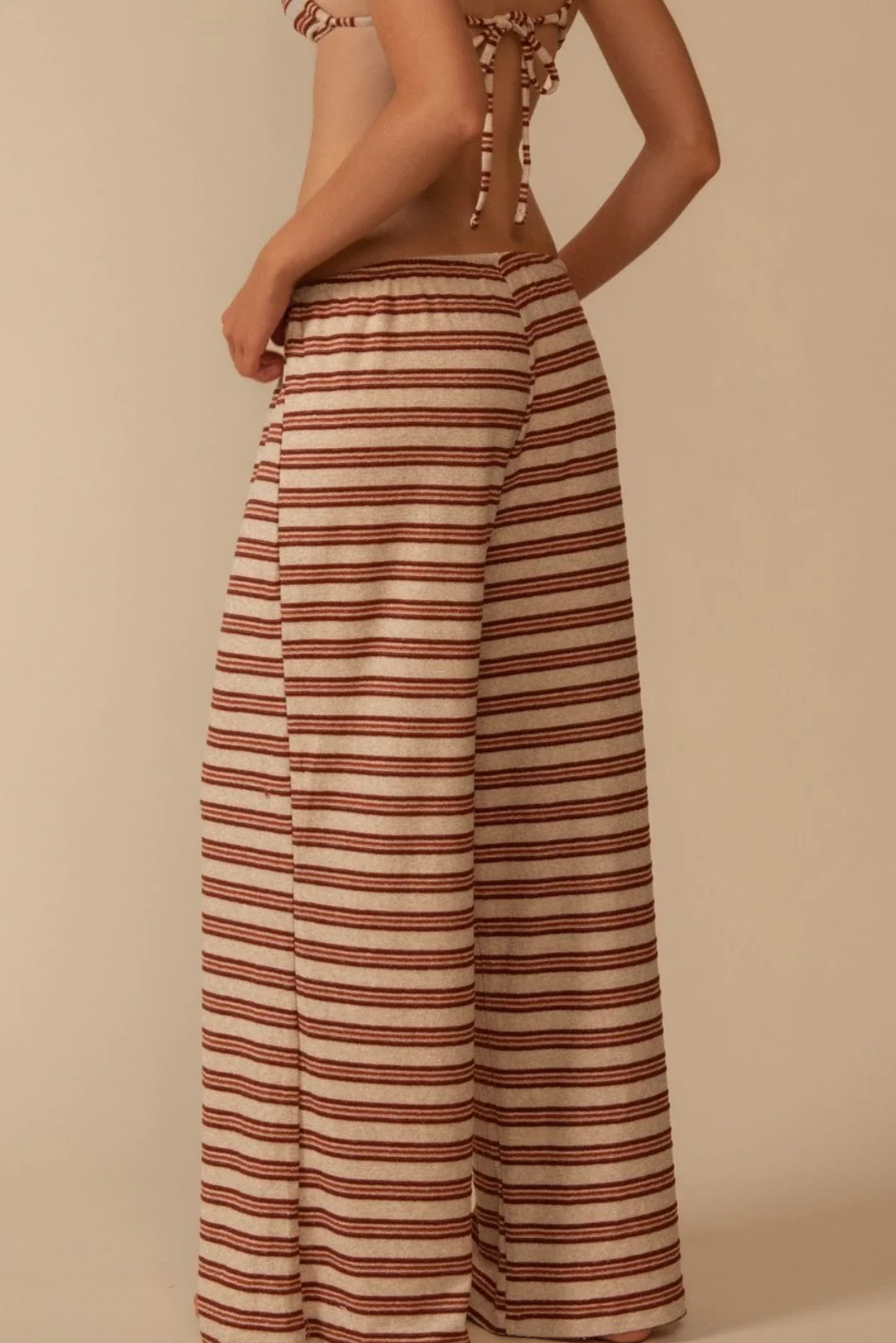 Montce Joan Stripe Drawstring Wide-Leg Pant, additional view | Bikinibird
