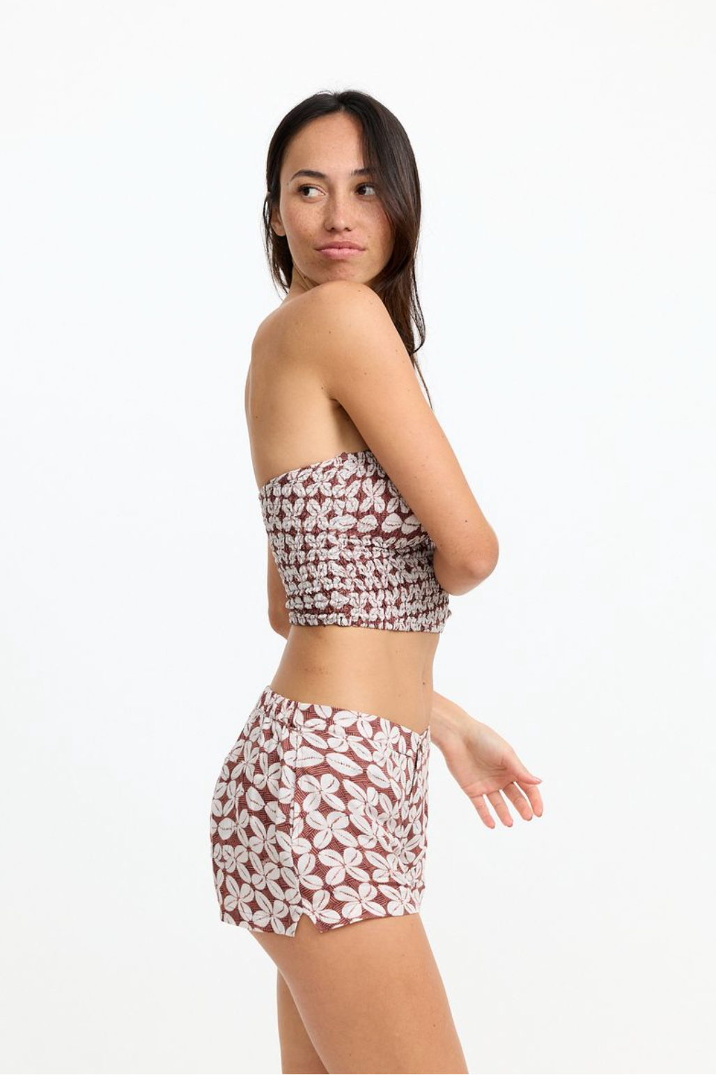 Benoa Swim Coco Shorts in Cowrie Basket