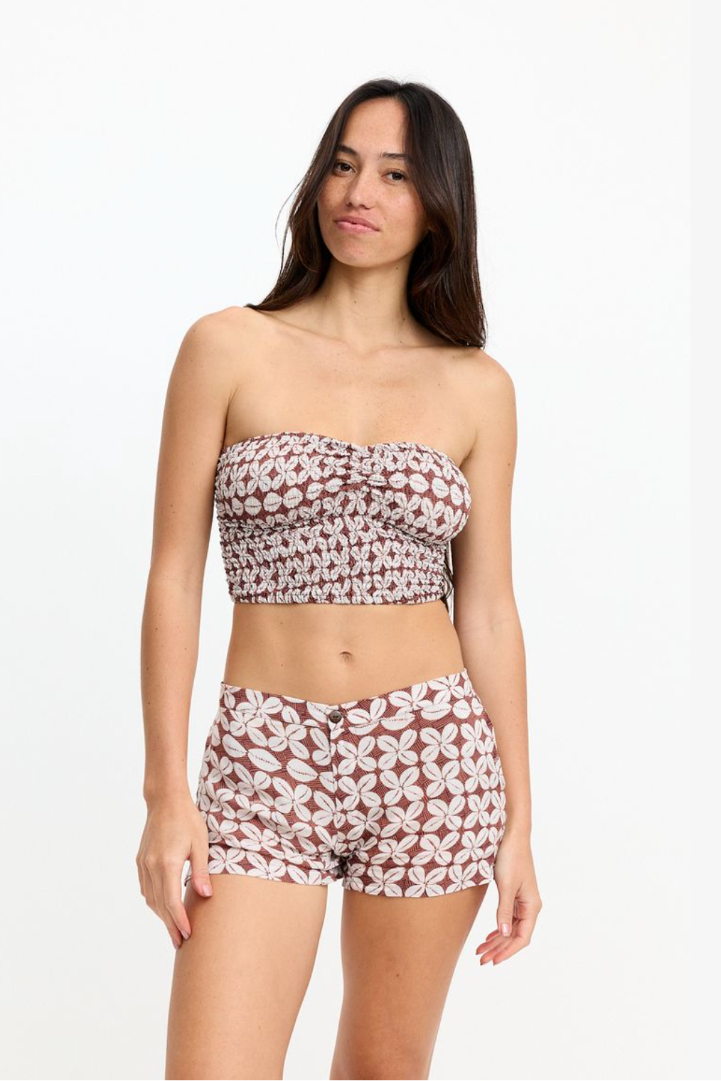 Benoa Swim Coco Shorts in Cowrie Basket