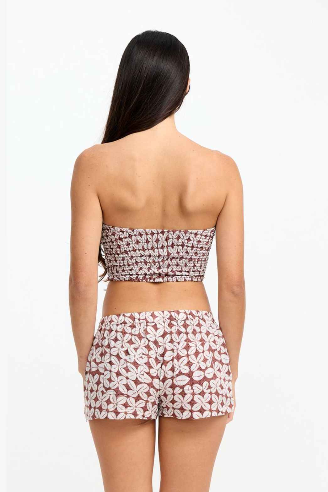 Benoa Swim Namika Tube Top in Cowrie Basket