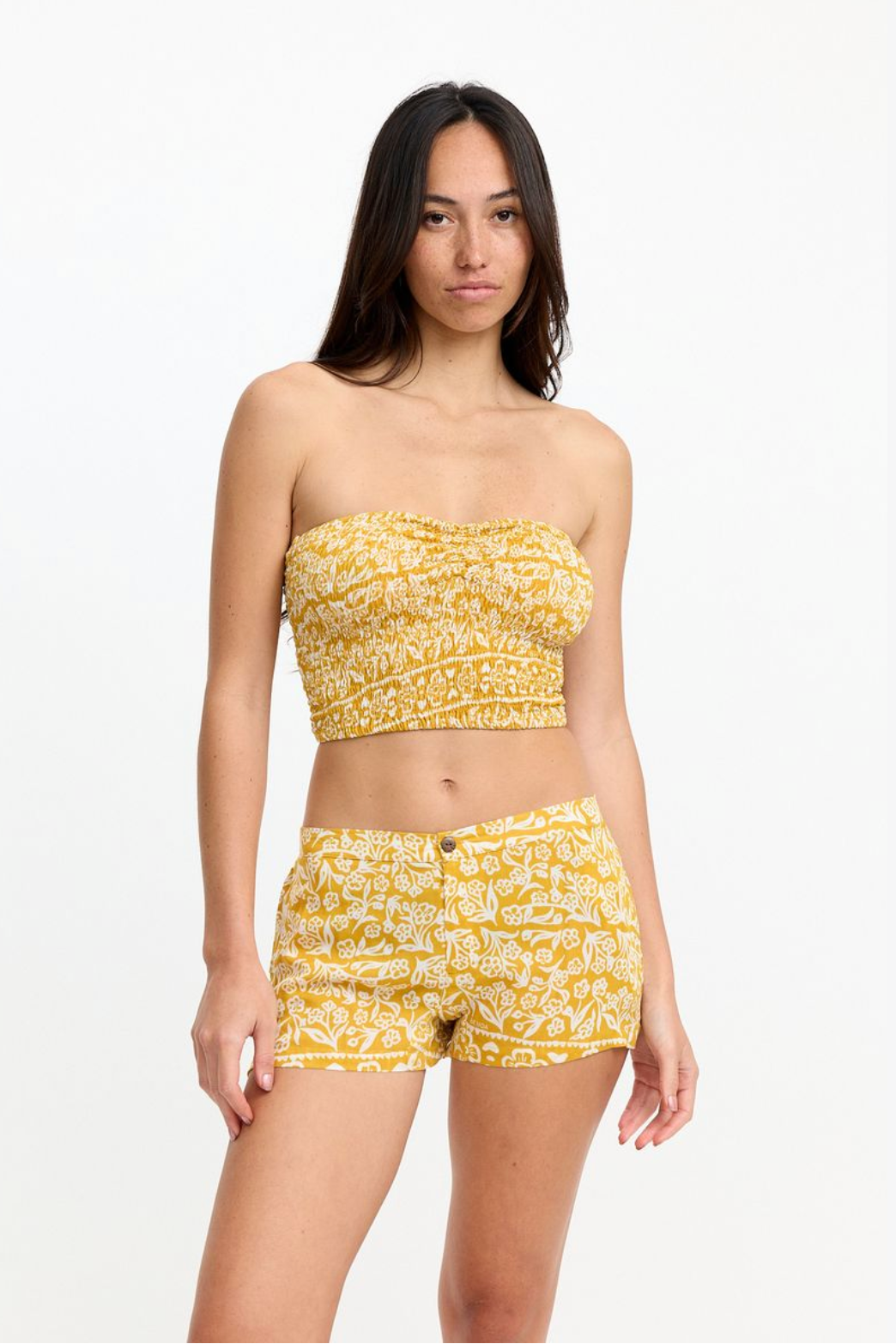 Benoa Swim Namika Tube Top in Goldie