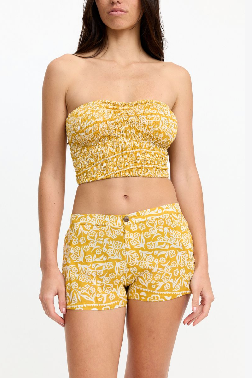 Benoa Swim Namika Tube Top in Goldie