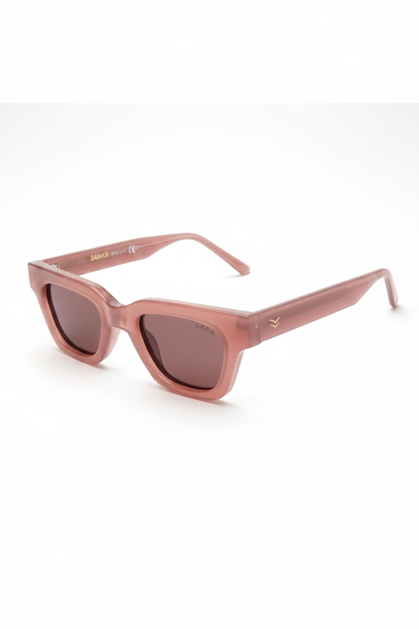 I-SEA Banks in Dusty Rose / Plum Polarized Lens