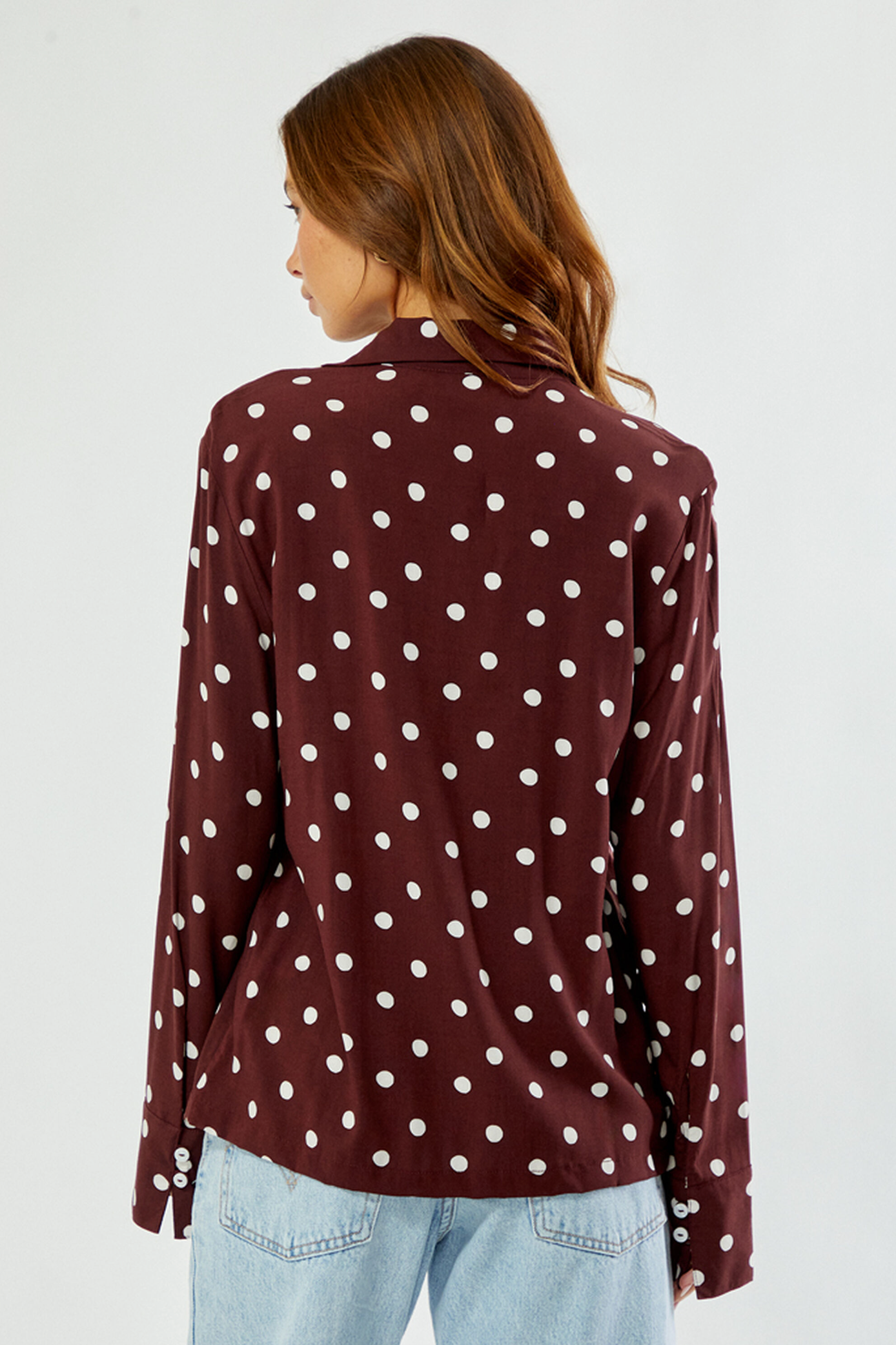 Rhythm Polka Dot Tie Front Shirt