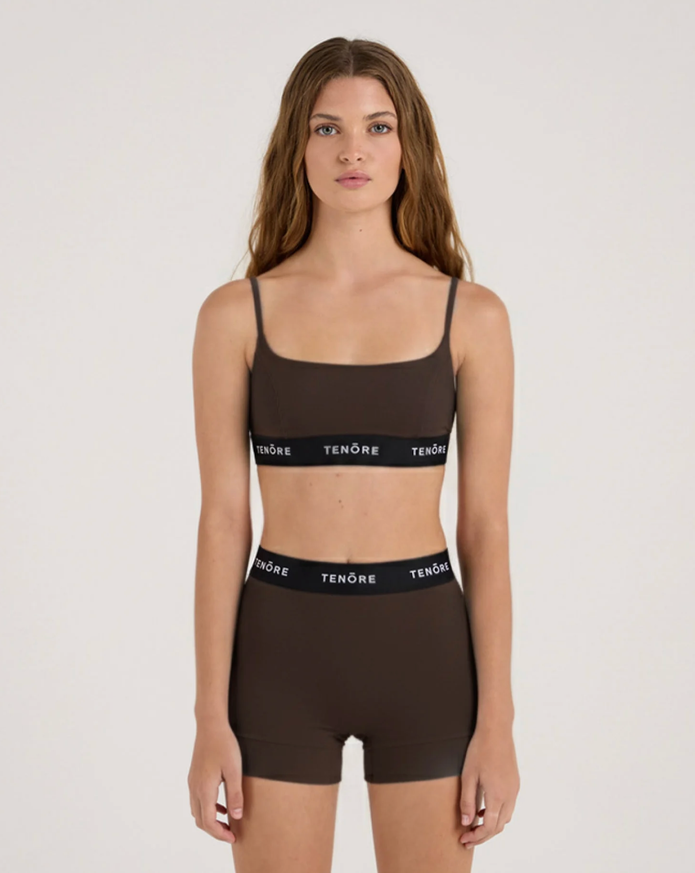 Tenore Logo Bralette in Bark