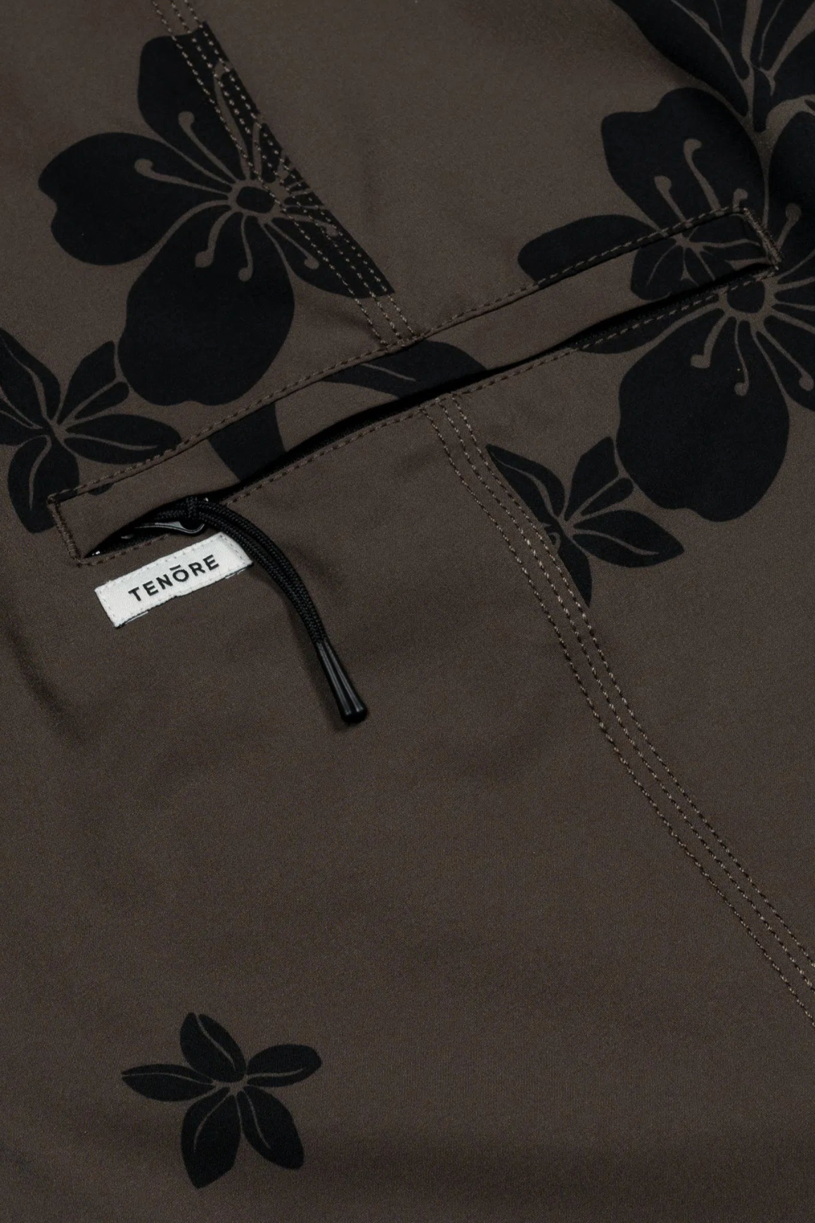 Tenore Print Classic Boardshort 18.5" in Bark