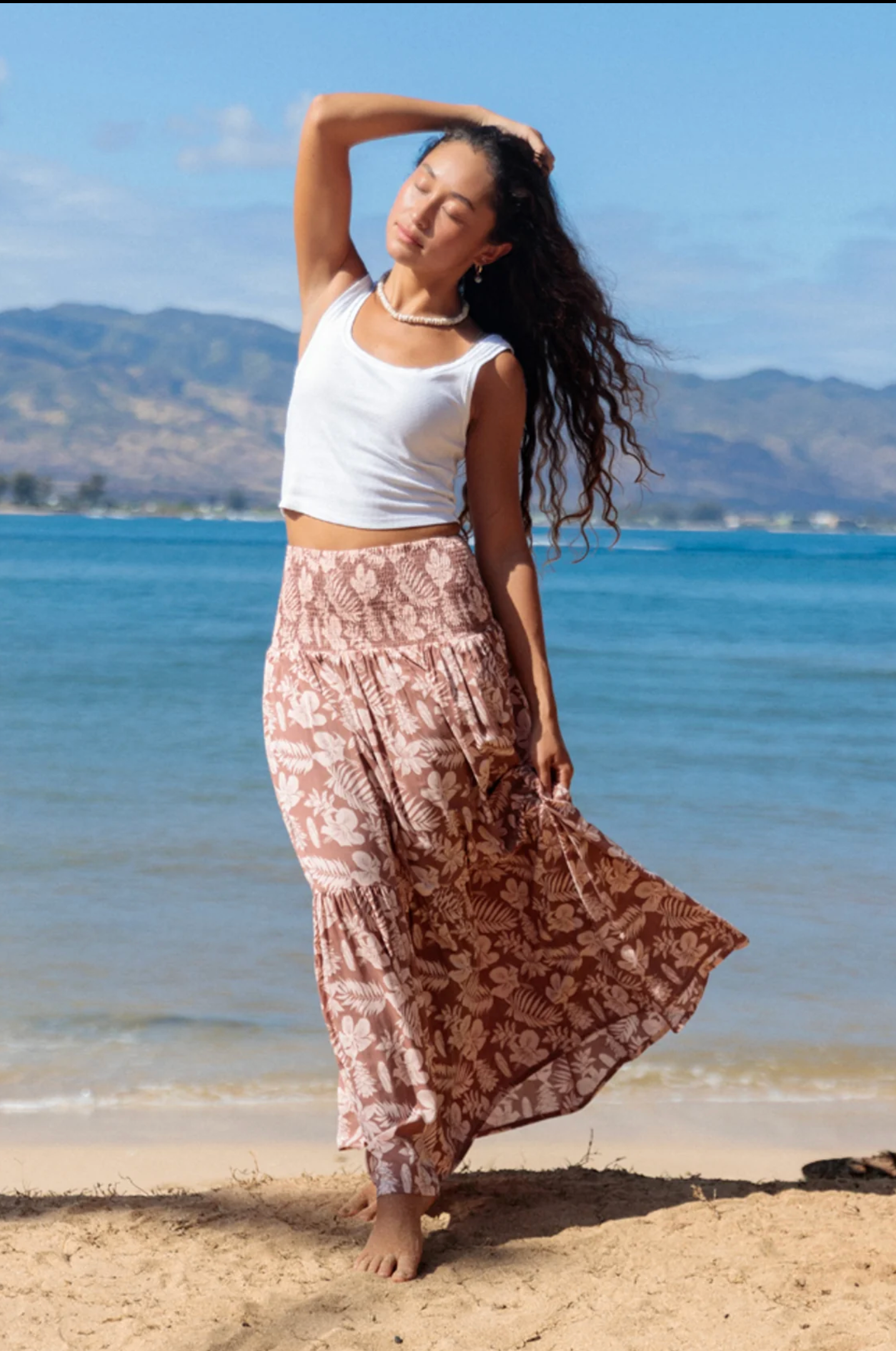 MAI Indi Skirt in Clay Petal Oasis