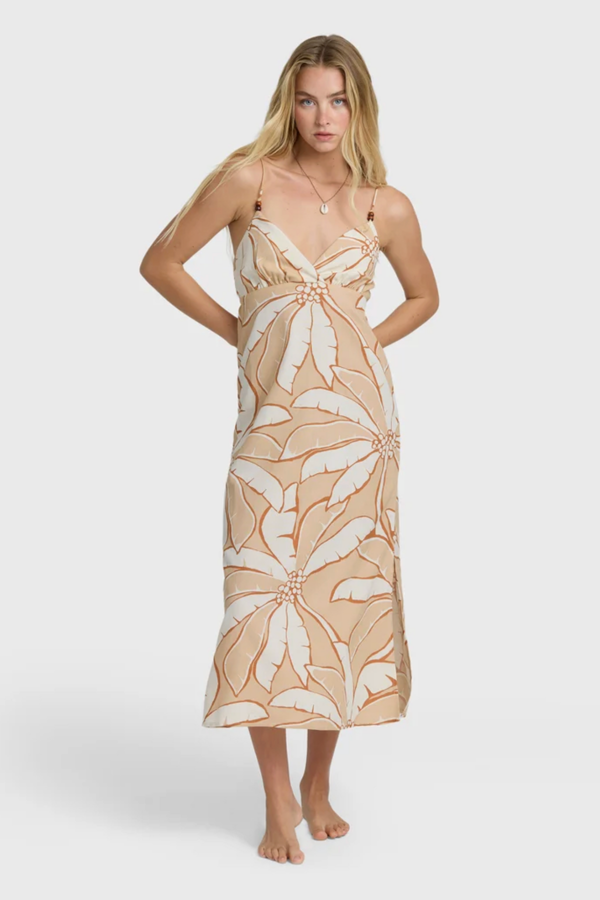 Billabong Tropic Breeze Maxi Dress in Stone