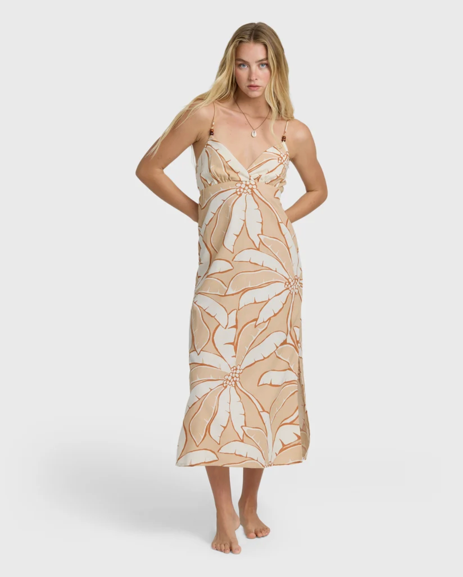 Billabong Tropic Breeze Maxi Dress in Stone