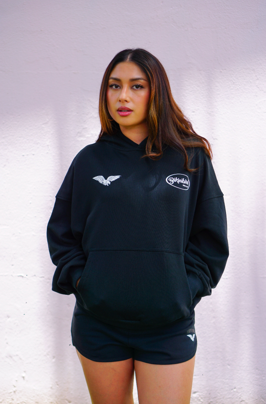 Bikinibird MAHALO MOTO Hoodie in Black