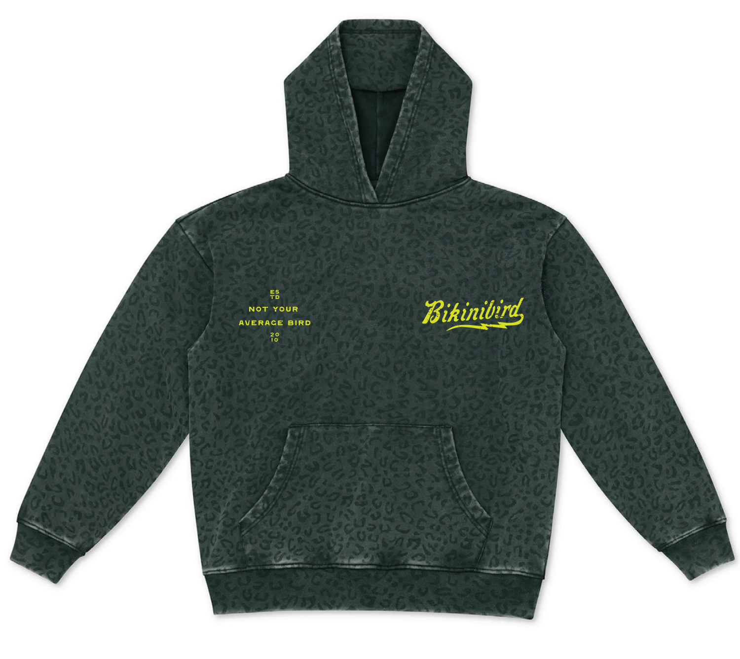 Bikinibird Special Hoodie in Vintage Black Leopard