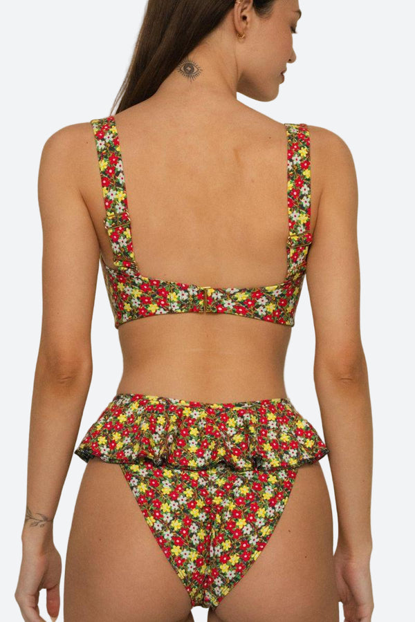 Montce Lulu Bikini Bottom in Sienna Floral