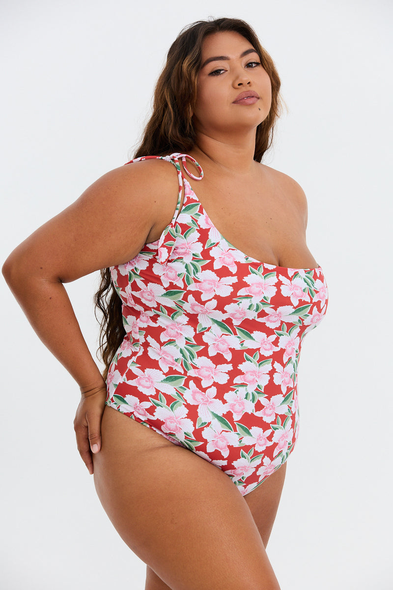 Benoa Swim Curve Makaio One Piece in Vintage Orchid