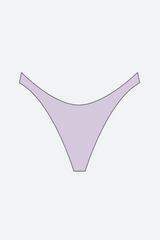 Toast Swim High Hip Bikini Bottom in Taro