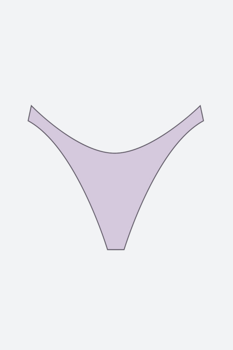 Toast Swim High Hip Bikini Bottom in Taro