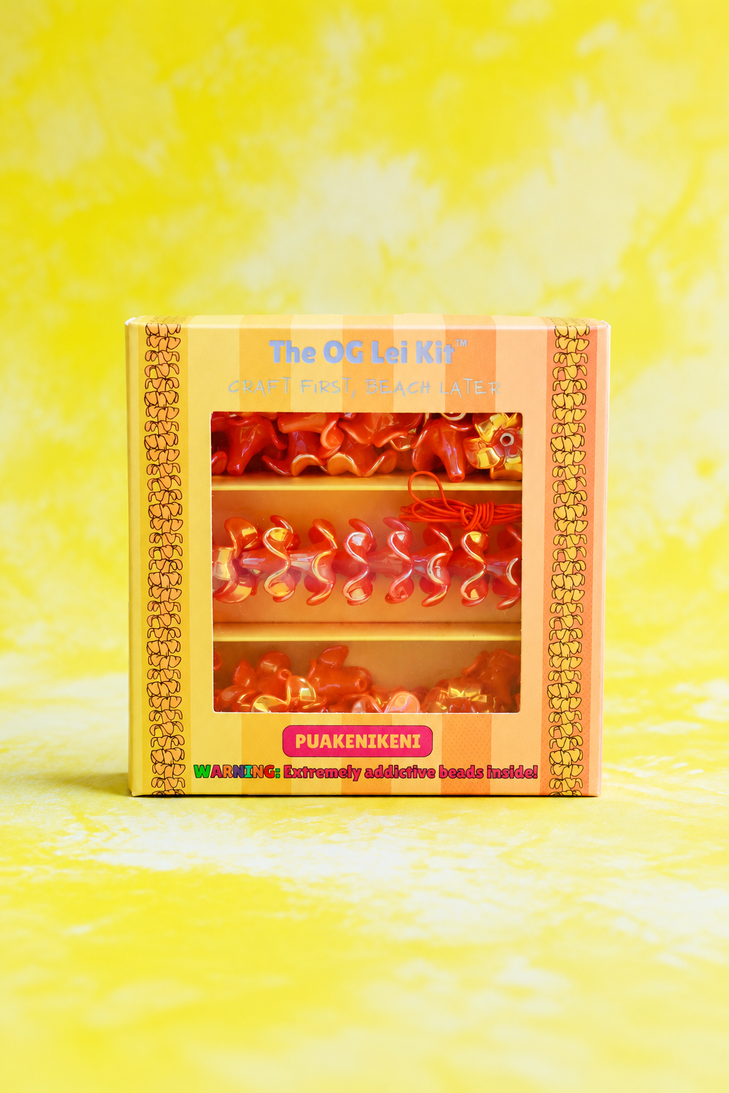 Kailua Beads The OG Lei Kit - Puakenikeni in Orange