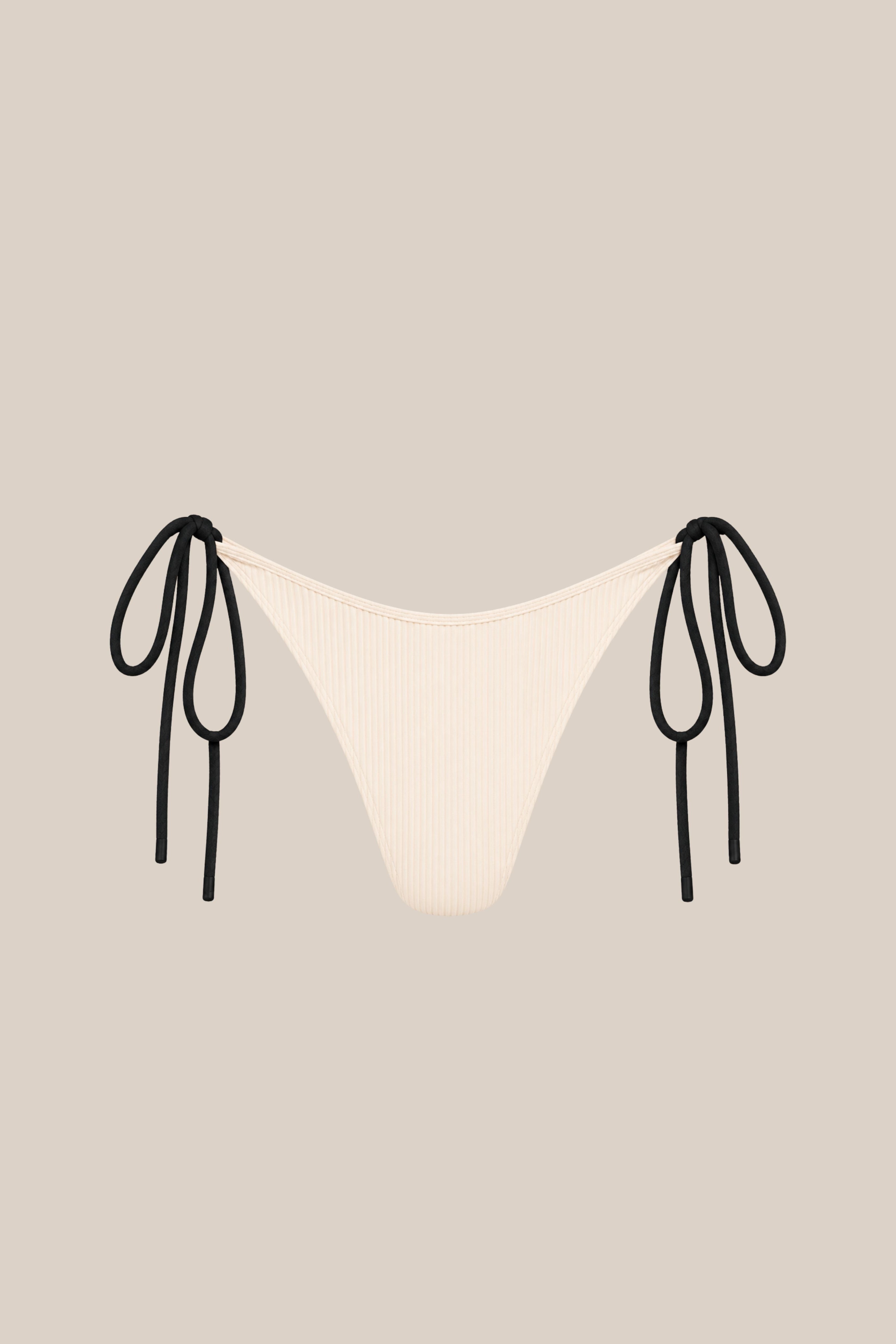 Laya Swim Victoria Bottom in Cream/Black