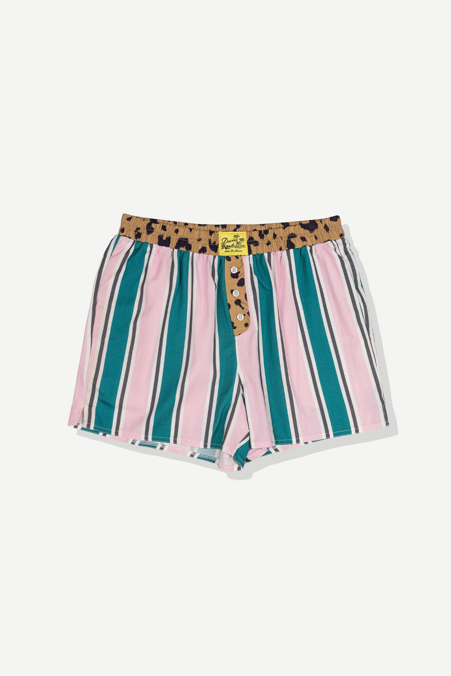 Duvin Pink Stripe Waist Boxer Short