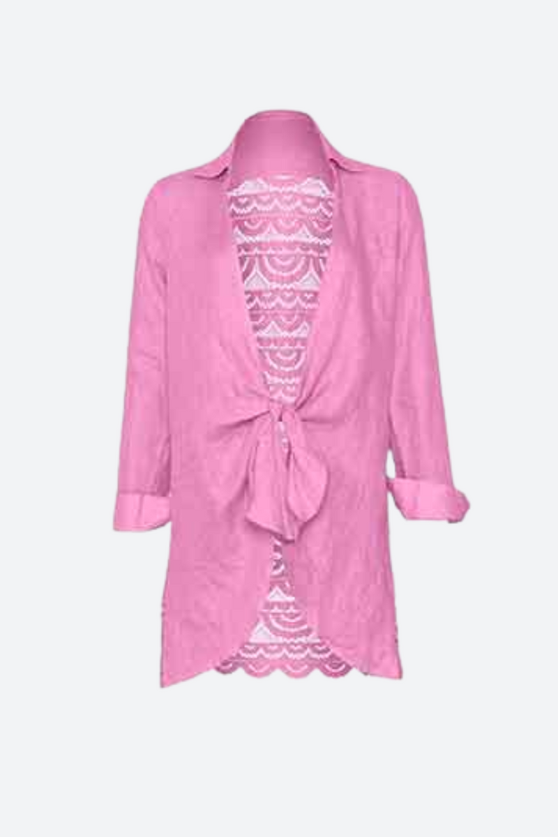 PQ Swim Lace Millie Tie Tunic in Wisteria