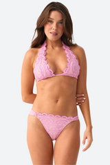 PQ Swim Lace Halter Top in Wisteria