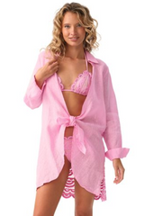 PQ Swim Lace Millie Tie Tunic in Wisteria
