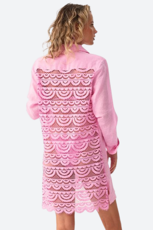PQ Swim Lace Millie Tie Tunic in Wisteria