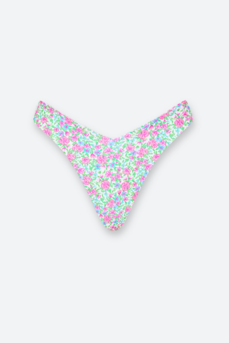 Kulani Kinis Y Cheeky Bikini Bottom in Sweet Pea