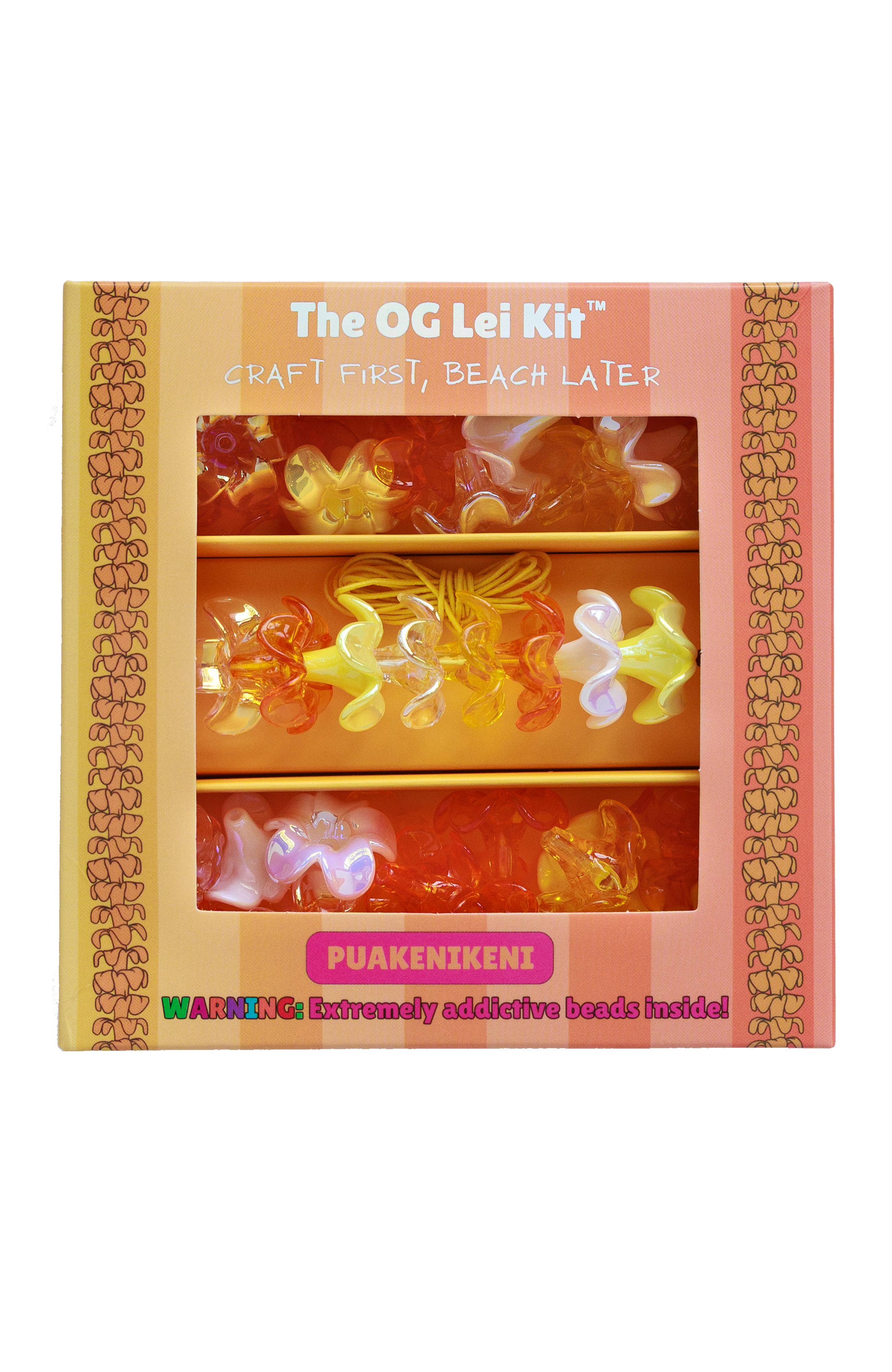 Puakenikeni lei Kit: Translucent yellow