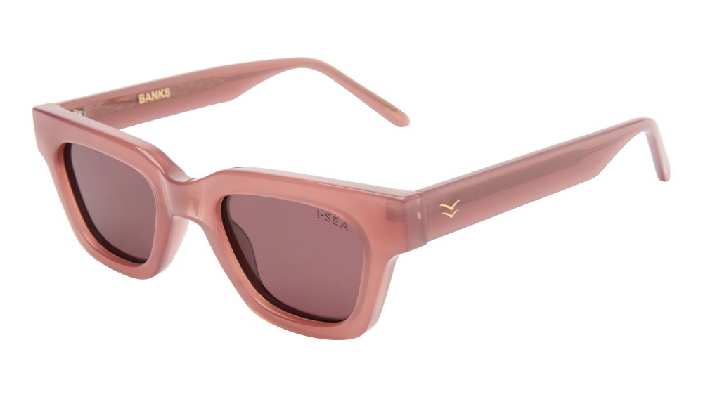 I-SEA Banks in Dusty Rose / Plum Polarized Lens