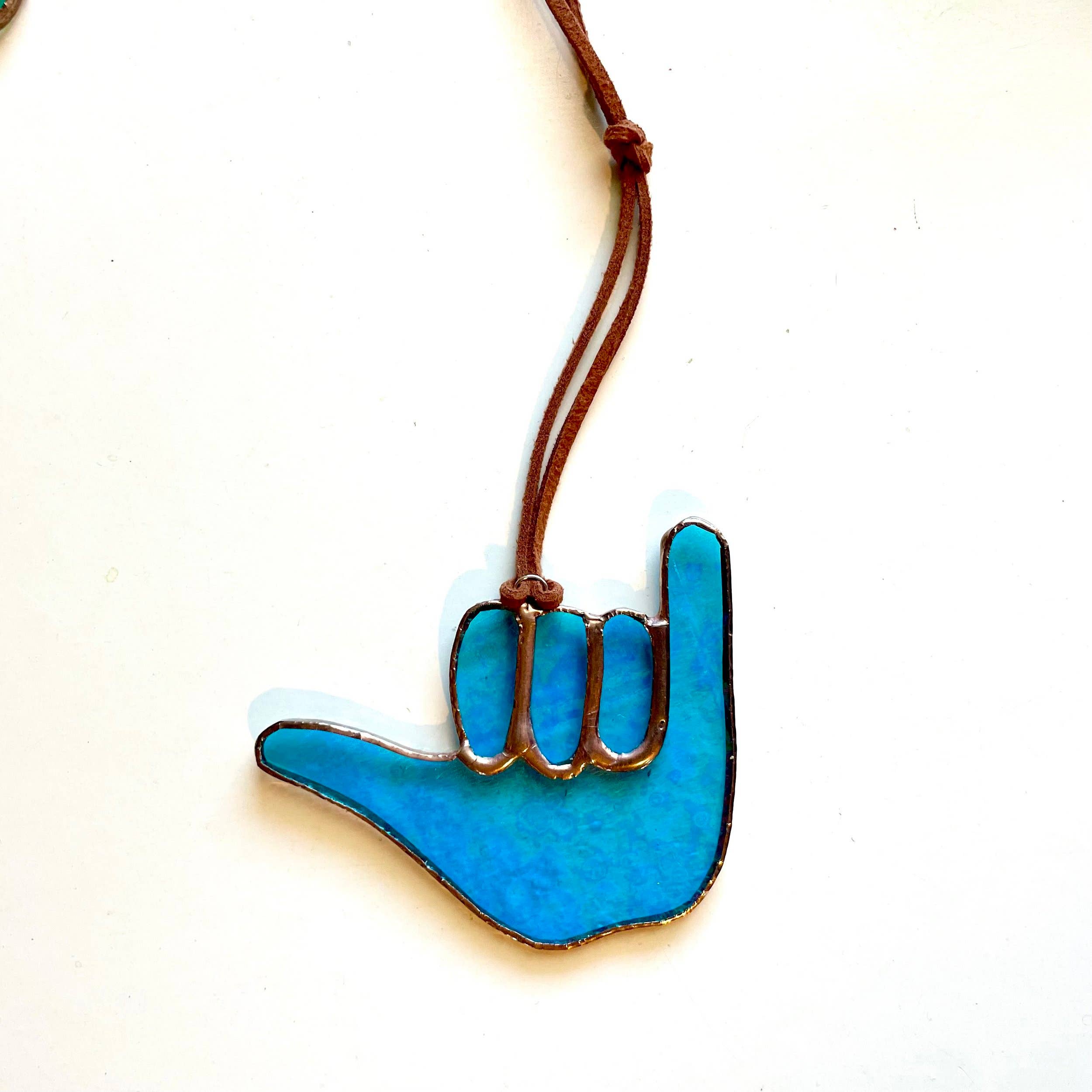 Stained Glass Shaka Ornaments: Kale Iridescent