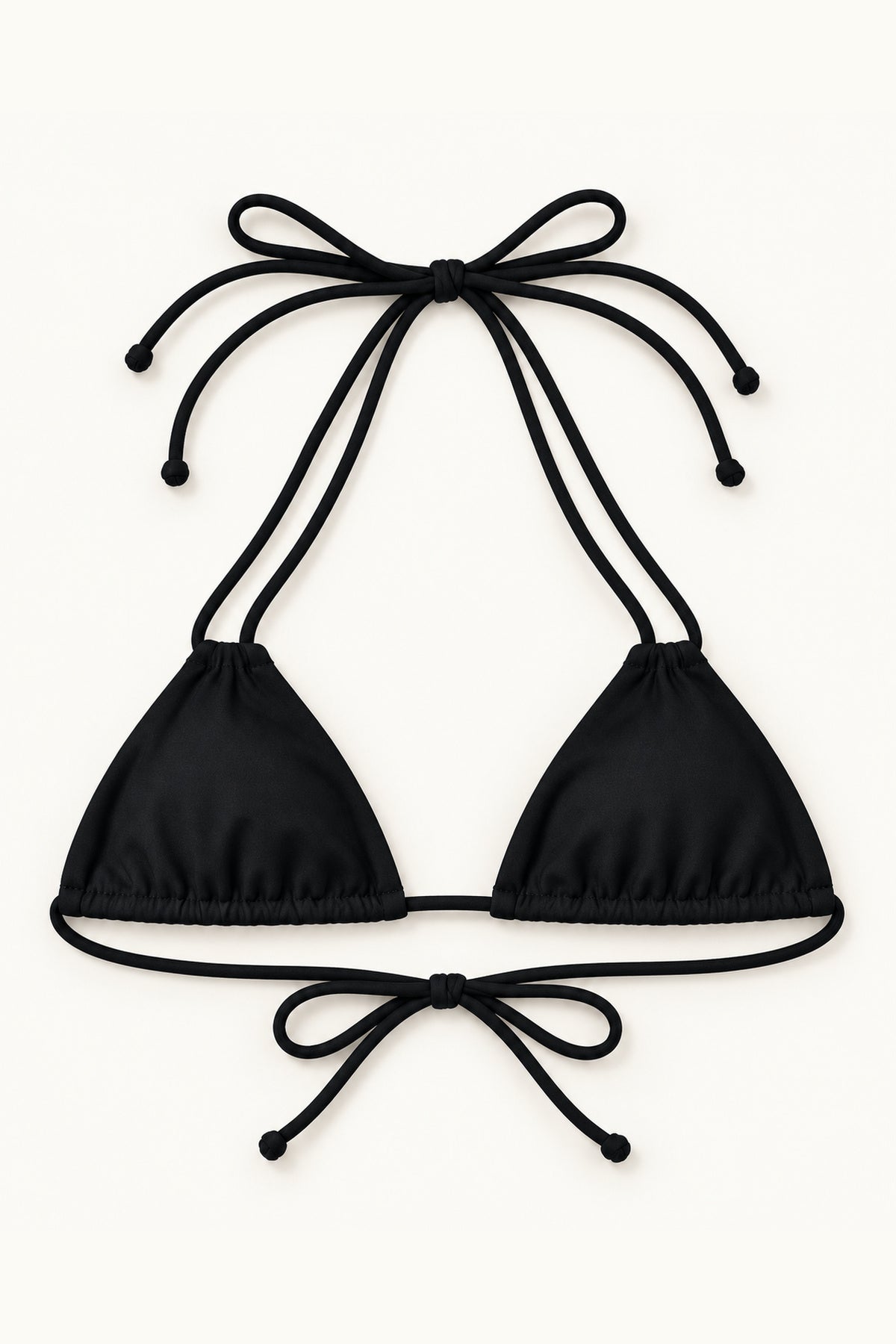 Golden Trip Panama Top in Black