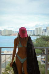 Bikinibird In My Aloha Era Trucker Hat in Magenta/Green