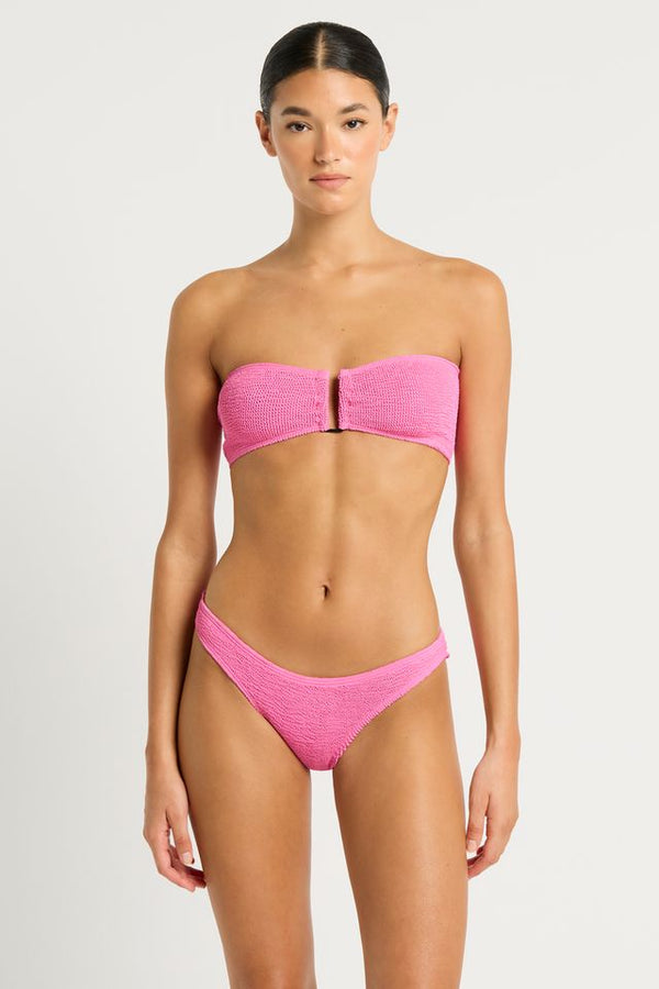 Bound by Bond-Eye Blake Bandeau Top in Candy Pink Recycled