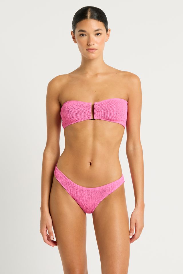 Bound by Bond-Eye Blake Bandeau Top in Candy Pink Recycled