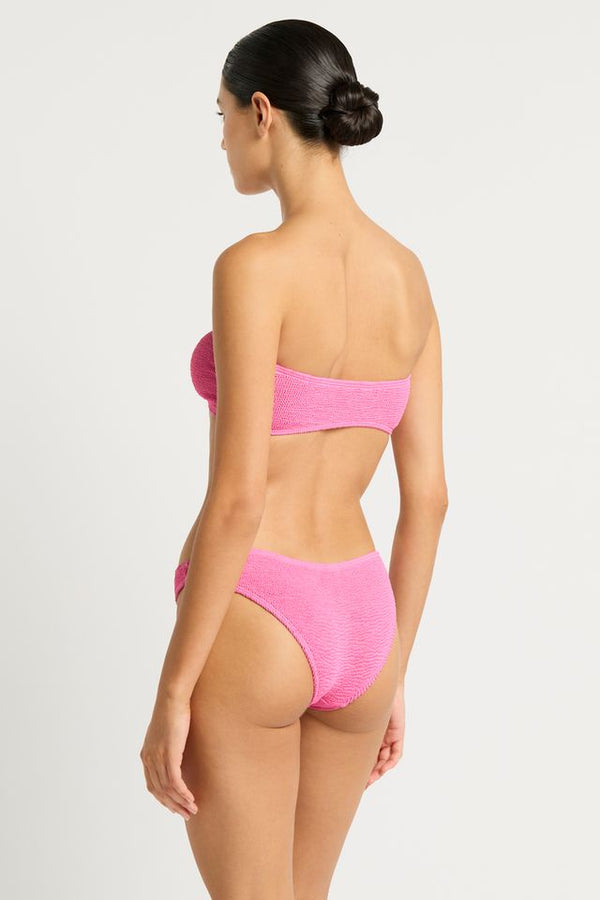 Bound by Bond-Eye Blake Bandeau Top in Candy Pink Recycled