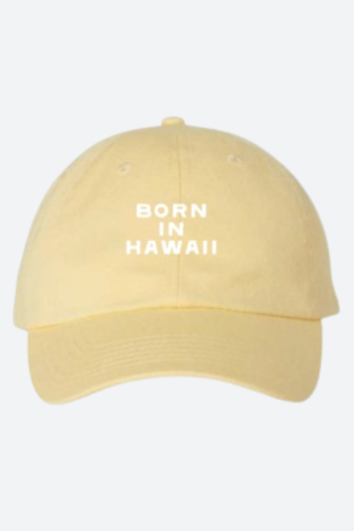 Bikinibird Born In Hawaii Dad Hat in Butter