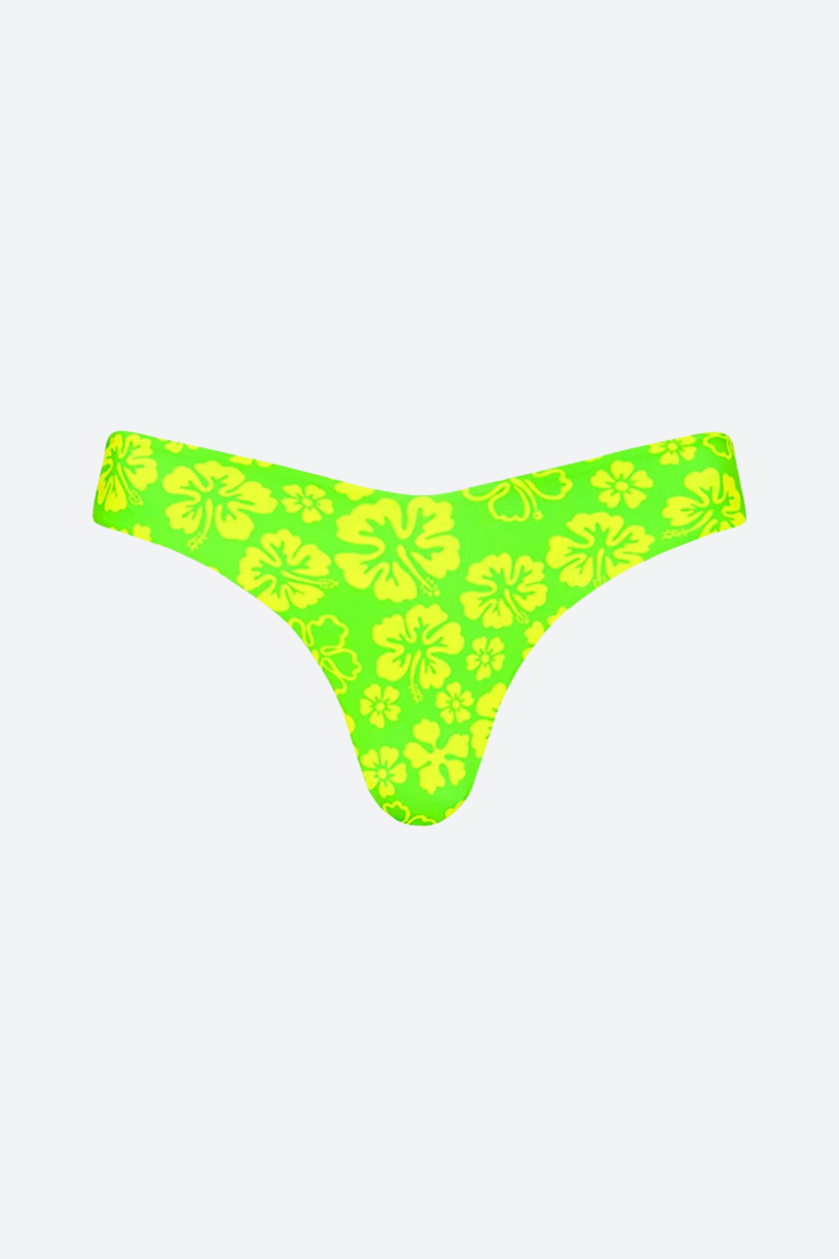 Kulani Kinis Cheeky V Bikini Bottom in Aloha Lime bikinibird