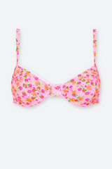 Kulani Kinis Ditzy Underwire Bra Bikini Top in Frangipani Fever