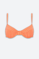 Kulani Kinis Ditzy Underwire Bra Bikini Top in Honeysuckle