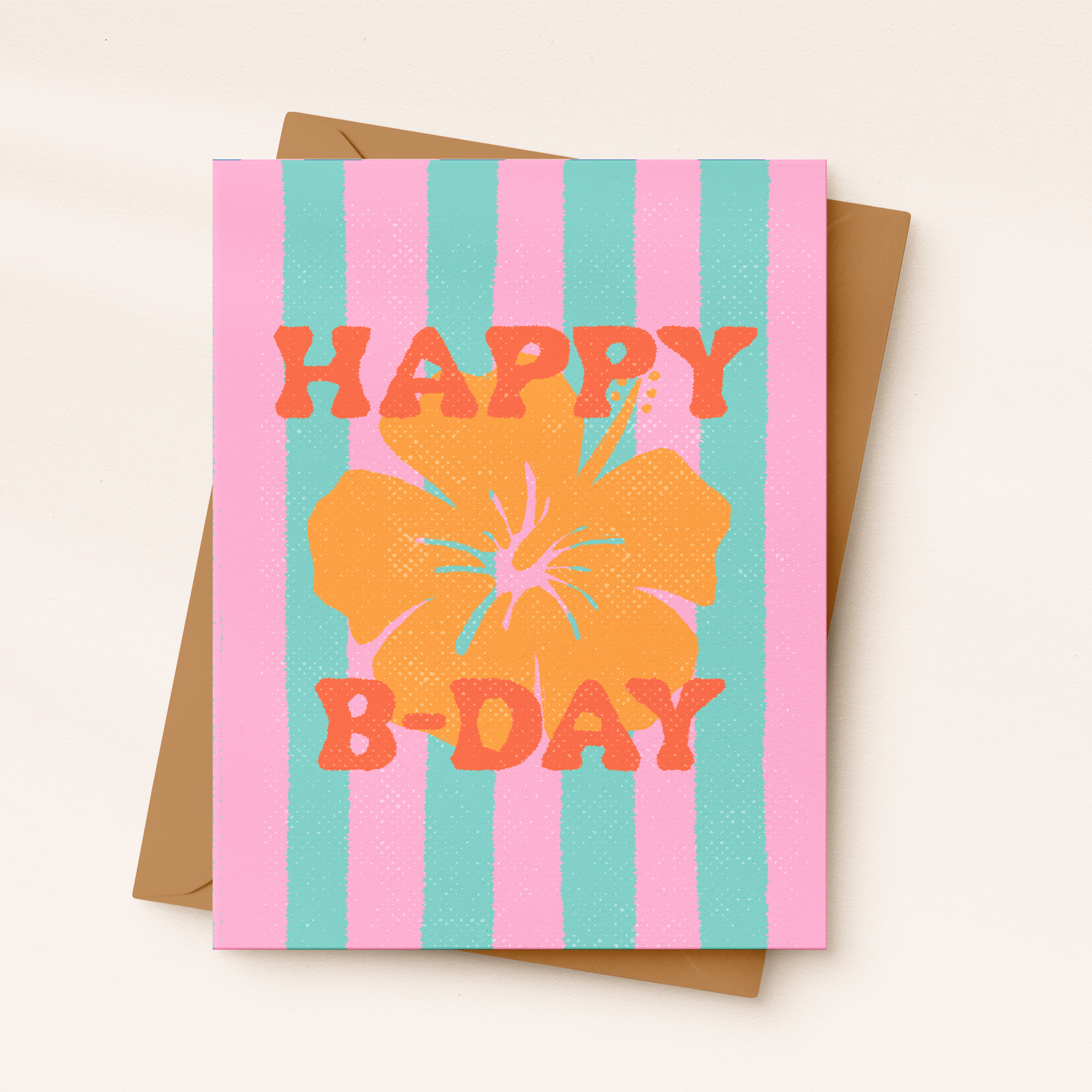 Daydream Prints Summer Birthday Card | Hibiscus Birthday Card