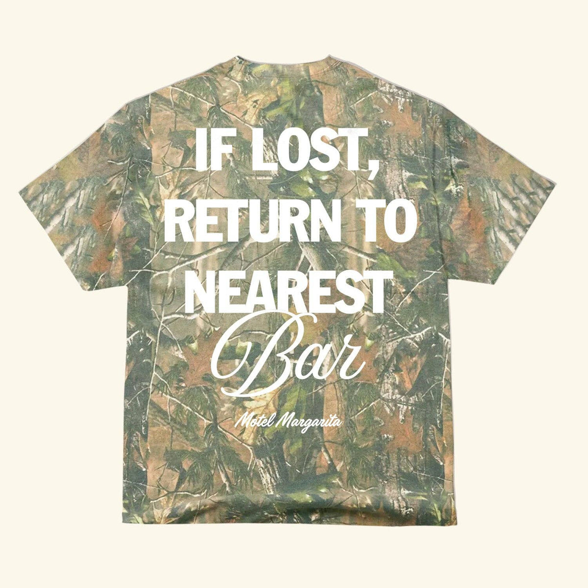 If Lost Tee - Camo: Large