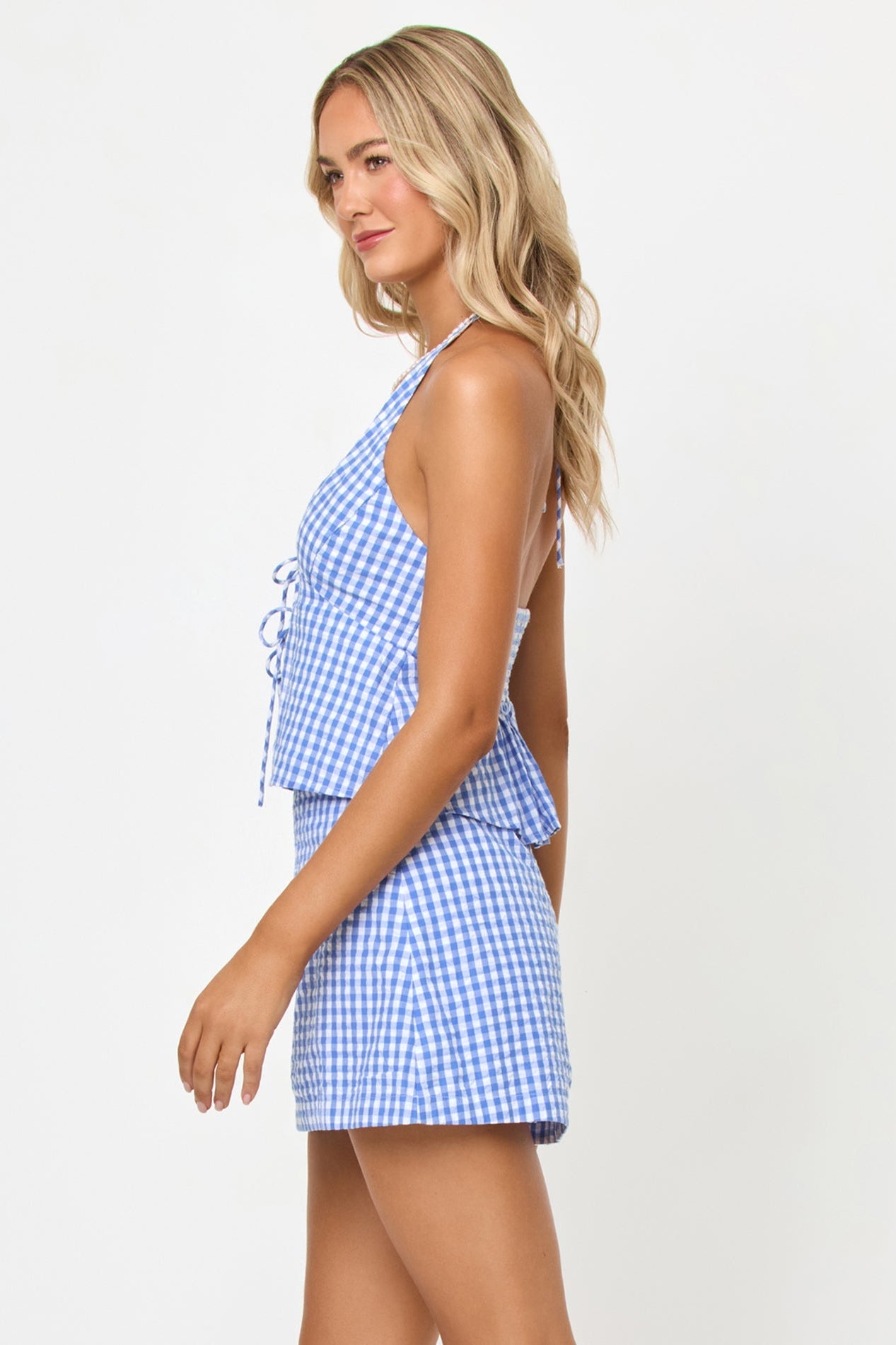 LSPACE April Top - Morning Gingham, additional view | Bikinibird