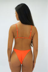 Golden Trip Fiji Triangle Top in Red Rib