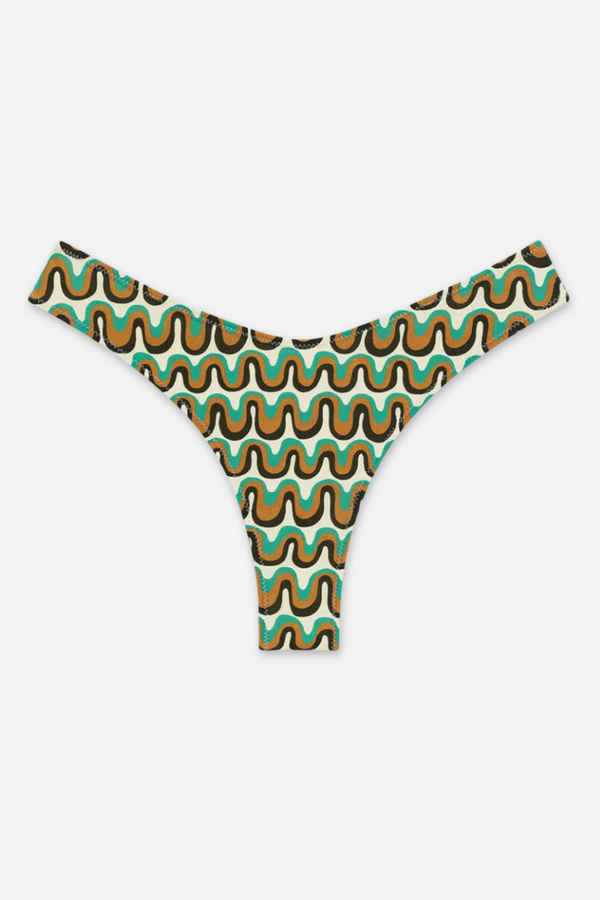 Montce Lulu (Zig-Zag Stitch) Bikini Bottom in Groovy