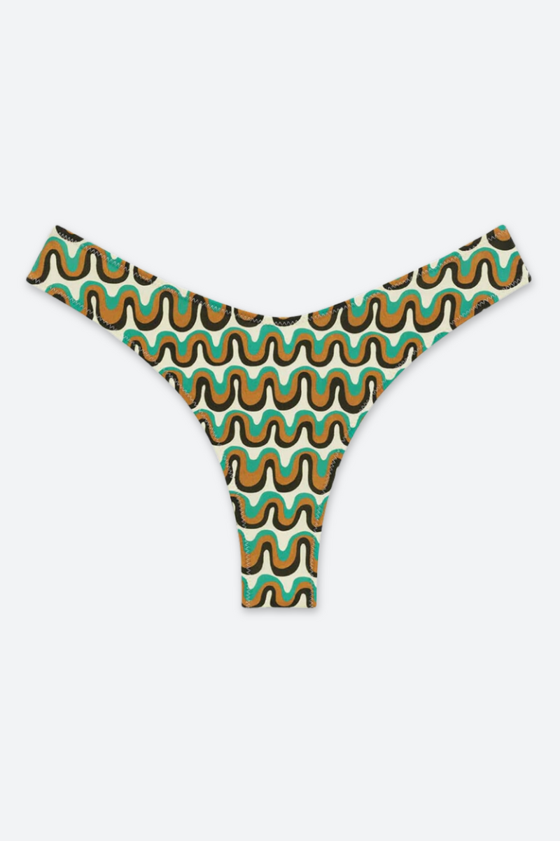 Montce Lulu (Zig-Zag Stitch) Bikini Bottom in Groovy