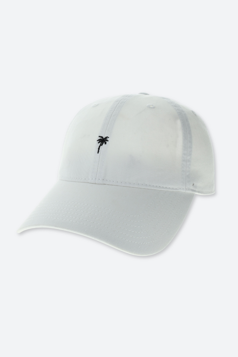 BikiniBird Palm Tree Baseball Hat in White