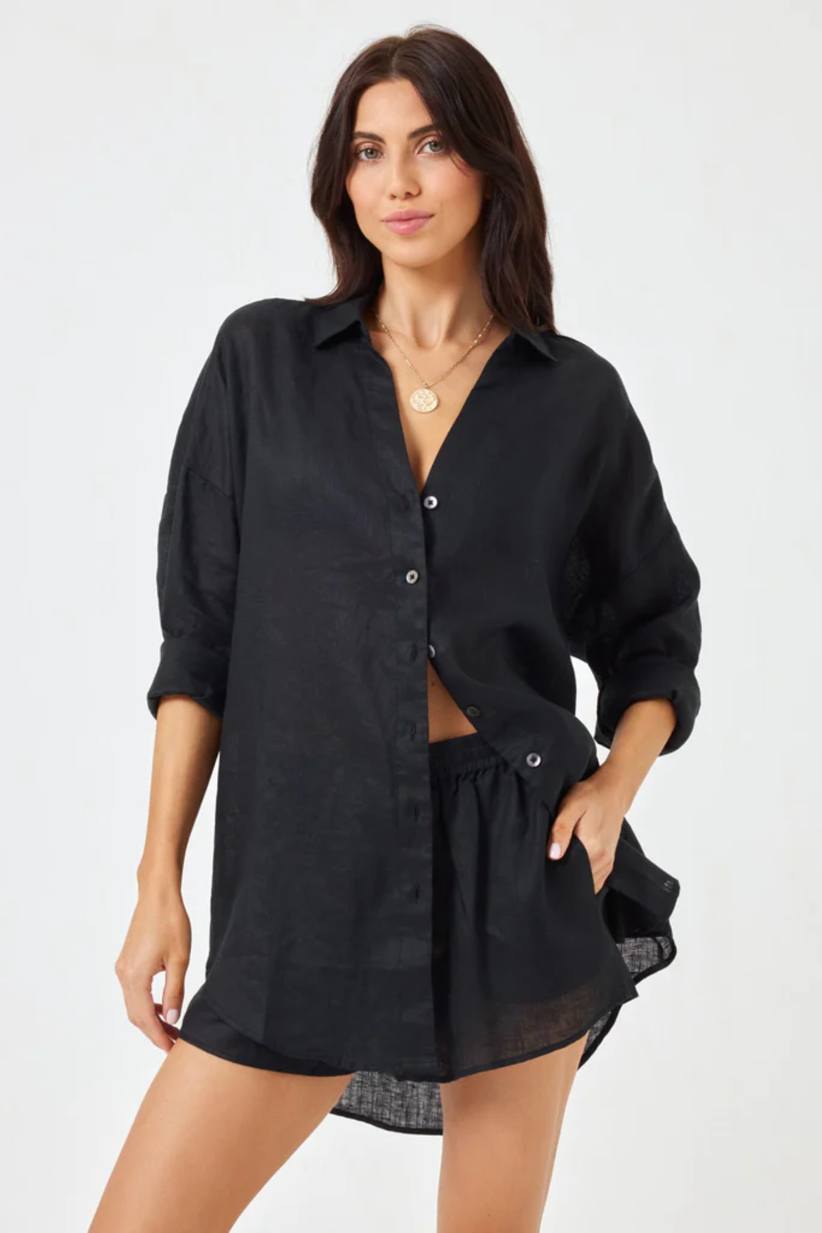 L*Space Rio Tunic in Black