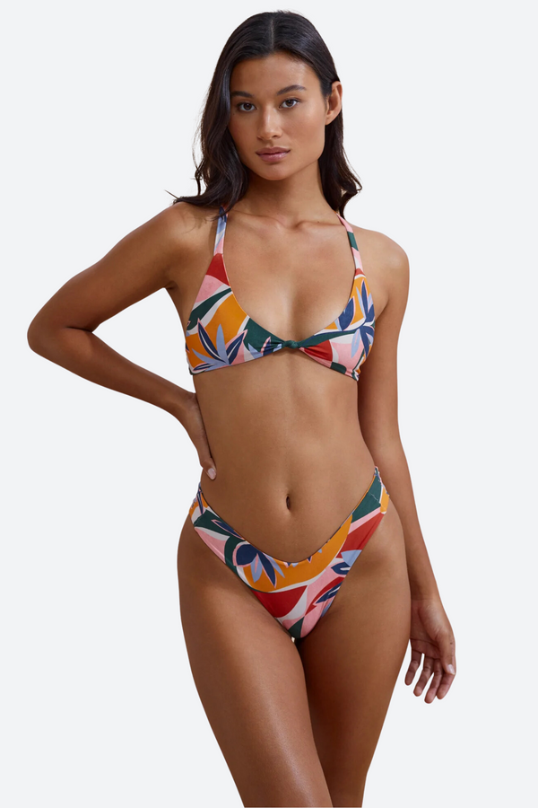 Stone Fox Maxime Bikini Top in Botanical